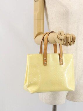 LOUIS VUITTON Monogram Vernis Reade PM Hand Bag Gris M91145 LV Auth ep13110